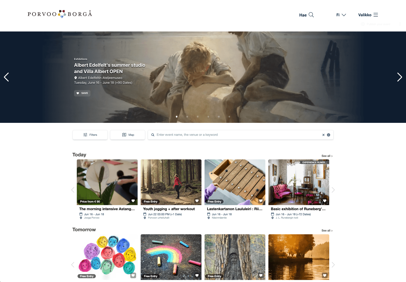 Browse Visit Porvoo's event calendar.
